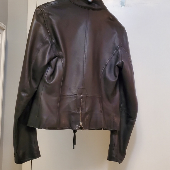 Leather Moto style jacket - Picture 2 of 7